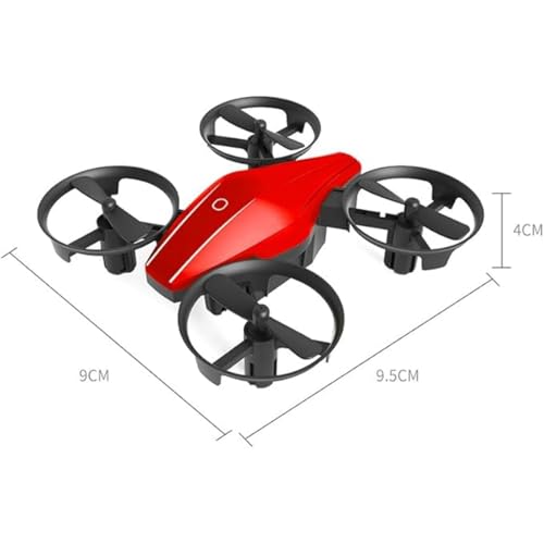 Mini Drone with 360° Flip & Headless Mode - Handheld Remote Control Quadcopter for Beginners and Adults, 2.4G Anti-Interference, 3 Speeds, 8min Flight, Full Protection (Red)