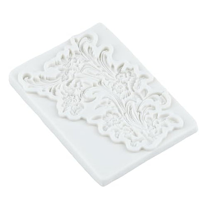 Baroque Silicone Mold Curlicues Scroll Lace Polymer Clay Molds - color: Style N