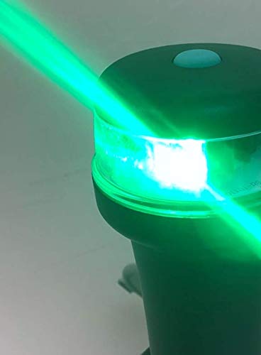 Pactrade Marine Navigation Lights for Boats LED - Red/Green & White Battery Powered Nav Lights for Boats - Pole & Surface Mounts (Curved), Fixed Base, Multi-Mode Operation - 1NM Waterproof - style: Pole & Surface Mounts (Curved), Fixed Base
