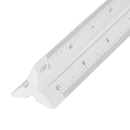 Pacific Arc Metric Economy Scale Ruler, Scaled: 1:20,33 1/3, 40, 50, 80, 100 or .05.03.025.02.0125.01 - color: Economy plain, style: Metric 2