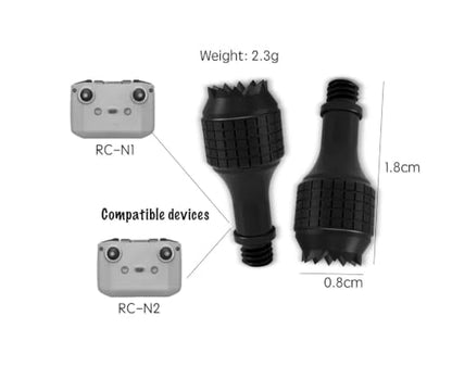 RC-N3/N1/N2/N1C Remote Controller Sticks Metal Aluminum Control Joysticks Thumb Rocker Accessories Compatible with DJl Neo,Mavic 3,Mini 4K/2 SE,Mini 4/3 Pro,Air 3S/3/2S,Air 2 Black