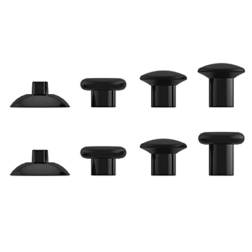 eXtremeRate ThumbsGear Interchangeable Ergonomic Thumbstick for PS5 Controller, for PS4 All Model Controller - 3 Height Domed and Concave Grips Adjustable Joystick - Black - color: Black
