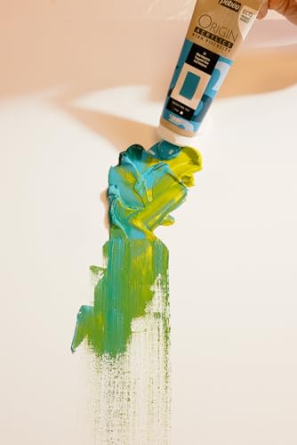PEBEO Origin Acrylics 120ml Matte Acrylic Paint, Turquoise Blue - color: Turquoise Blue