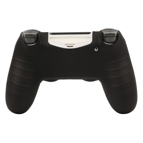 RALAN Skull HeadDesign Controller Skin Cover with 2 Thumb Grips Compatible with PS4/Playstation 4 Slim/Pro Controller - color: Skull Black Red