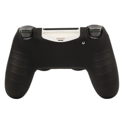 RALAN Skull HeadDesign Controller Skin Cover with 2 Thumb Grips Compatible with PS4/Playstation 4 Slim/Pro Controller - color: Skull Black Red