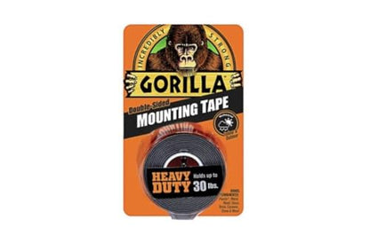 Gorilla - Heavy Duty Double Sided Mounting Tape; Weatherproof; 1" x 60"; Black; (Pack of 1) - style: 1 - Pack