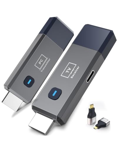Wireless HDMI Transmitter and Receiver 328ft/100m Extender 1080P Output - color: Gray
