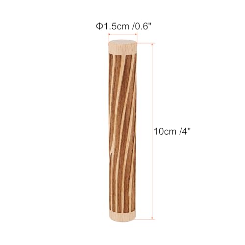 HARFINGTON Wood Clay Roller 4" Wood Grain Pattern Rolling Pins Wood Rollers Pottery Tools Wood Grain Texture Rollers for Clay Baking Dough Playdough DIY - style: Wood Grain