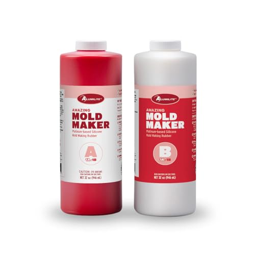 Alumilite Amazing Mold Maker Silicone Rubber 64 Oz, 30-Min Demold - size: 64 oz.