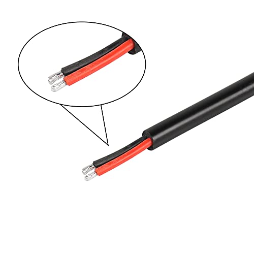 SinLoon 2 Pack DC5521 Power Pigtails Cable,16AWG 12V,90 Degree,3.3FT