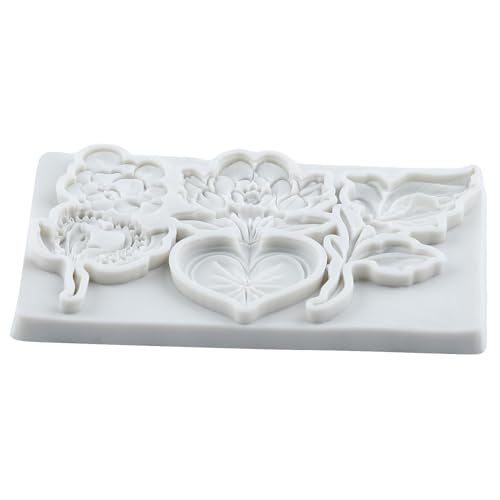 Flower Resin Silicone Mold Flower Heart Polymer Clay Molds - color: Style I
