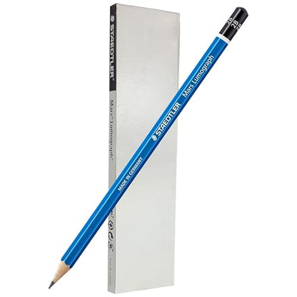 STAEDTLER Mars Lumograph 2B Graphite Art Drawing Pencil, 6 Pencils - size: 6 Count (Pack of 1)