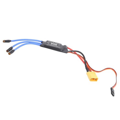 30A Brushless ESC, for 2-3S LiPo, Electronic Speed Controller for RC Drone, Quadcopter and FPV Racing, DIY Aircraft