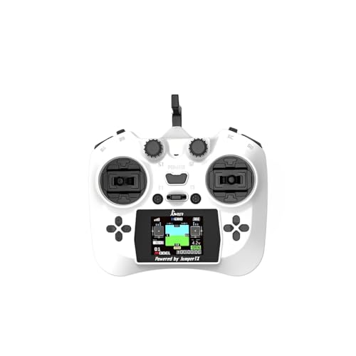 ARJSTY Jumper 2.4G 101mW Smart Color Screen Built In ELRS Radio Controller Hall Sensor Gimbals White - color: White