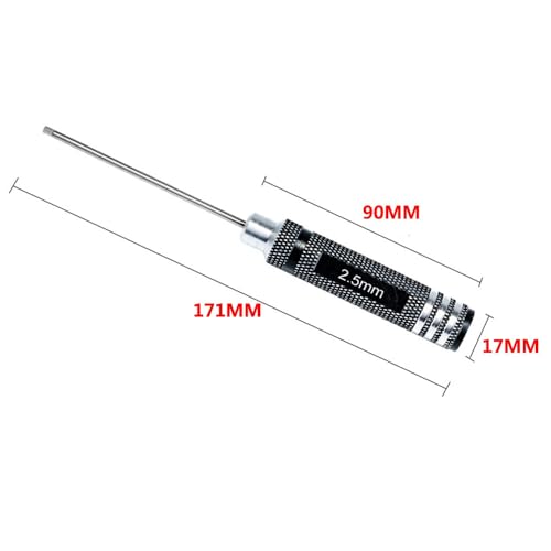 4pcs Hex Screw Driver Set 1.5mm 2.0mm 2.5mm 3.0mm RC Repair Tools Kit - color: 5pcs Kit
