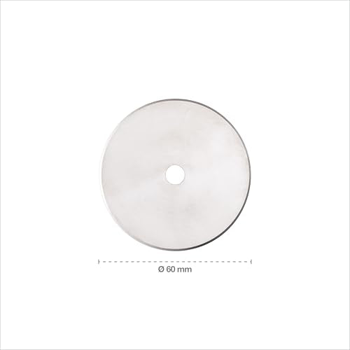 Fiskars 60mm Titanium Rotary Cutter Blade Replacements for Fabric, 2-Pack - size: 60mm, style: 2 Pack - Titanium
