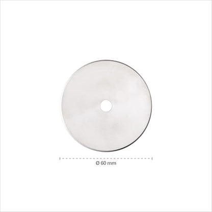 Fiskars 60mm Titanium Rotary Cutter Blade Replacements for Fabric, 2-Pack - size: 60mm, style: 2 Pack - Titanium