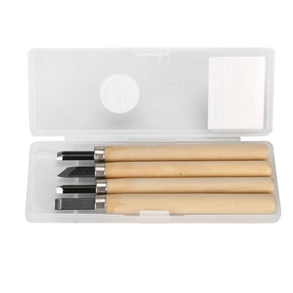 4-Piece Wood Carving Knife Set for Rubber Stamp Engraving #1 - size: #4