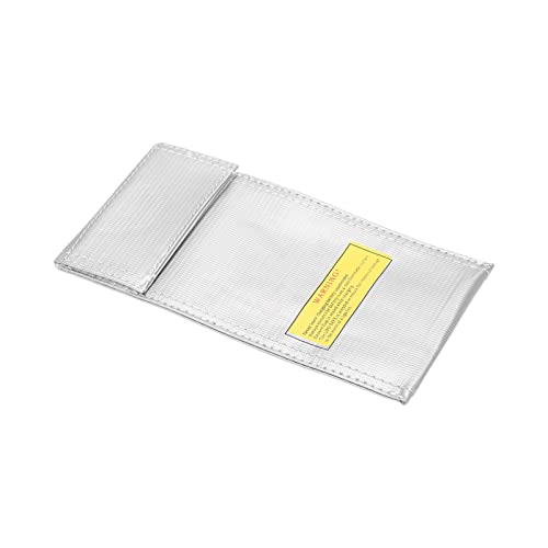 Fireproof Battery Storage Bag, Flame Retardant Pouch for Safe Handling and Airplane Model Battery Storage