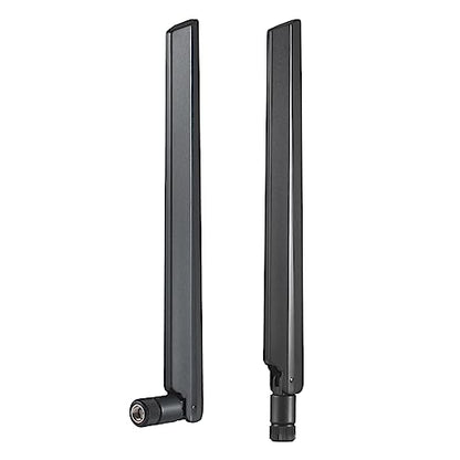 WiFi 6 6E Tri-Band 2.4GHz + 5 GHz + 6GHz 9dBi Omnidirectional Antenna for PC Desktop Computer PCI-E WiFi 6E Network Card Adapter Bluetooth Card Wireless Router（Pack of 2
