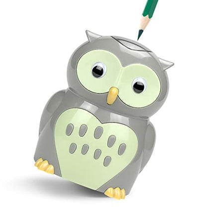 Eagle Owl Electric Pencil Sharpener, Battery Powered, Spare Blade Included