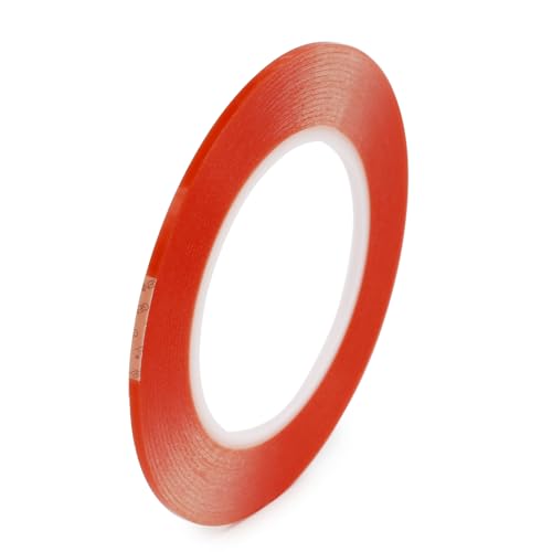 3mm x 25M Clear Thin Double Sided Strong Adhesive Acrylic Tape (1/8" x82ft) for Mobile Phone Laptop Tablets LCD Screen - size: 3mm