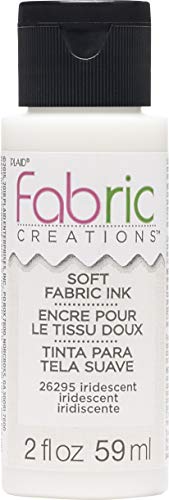Fabric Creations Fabric Paint, 2 oz, Glitter Iridescent - color: Glitter Iridescent