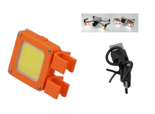 ILEI Night Lights Navigation Light for DJI Air 3/3S, Mini3/ Mini3 Pro, Mini4/ Mini4 Pro Accessories,Suitable for drones (Orange) - color: Orange