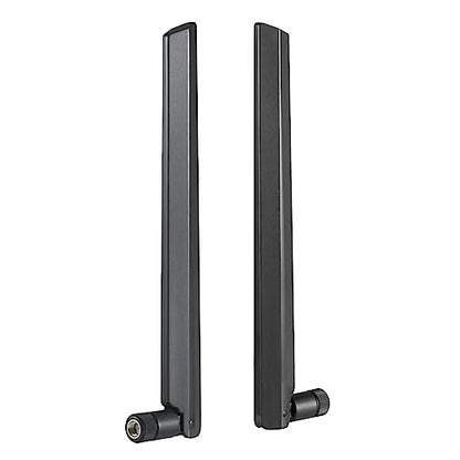 WiFi 6 6E Tri-Band 2.4GHz + 5 GHz + 6GHz 9dBi Omnidirectional Antenna for PC Desktop Computer PCI-E WiFi 6E Network Card Adapter Bluetooth Card Wireless Router（Pack of 2