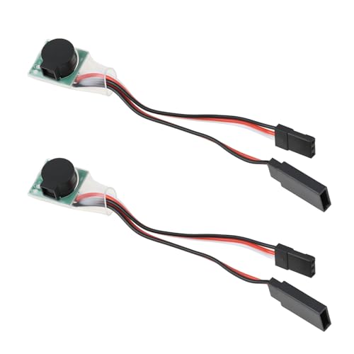2Pcs RC Lost Model Alarm 4-6V DC Lost Model Finder Buzzer <85dB for Drone Plane Heli 1-35mA