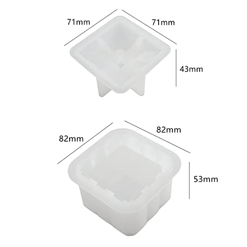 Box Resin Molds,Jewelry Box Molds,Jar Silicone Mold, Trinket Storage Container Box Mold for Resin Casting Home Decor