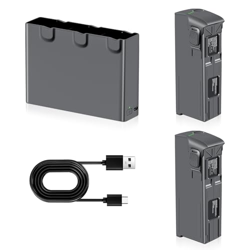 2-Pack 2150mAh Intelligent Flight Battery + Two-Way Charging Hub for Avata 2 Drone, 23 Mins Max Flight Time, Portable Large Capacity Replacement Set
