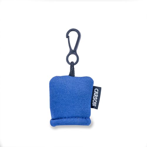 Carson Stuff-It Microfiber Lens Cloth Cleaning System for Eyeglasses, Smartphones, Tablets, Optics, Lenses, Cameras and More - color: Blue
