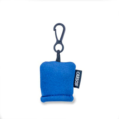 Carson Stuff-It Microfiber Lens Cloth Cleaning System for Eyeglasses, Smartphones, Tablets, Optics, Lenses, Cameras and More - color: Blue