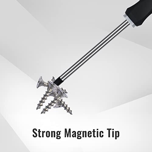 Narwhal Robertson Square Head Screwdriver Set (5 Pack in the Following Sizes: #0, #1, #2, #3, and #4) Forged Steel with Magnetic Tips & Soft Ergonomic Handle - style: Square