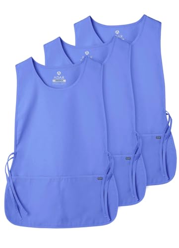 Adar Universal Cobbler Apron 3 Pack - Unisex Cobbler Apron - color: Ceil Blue, size: X-Large
