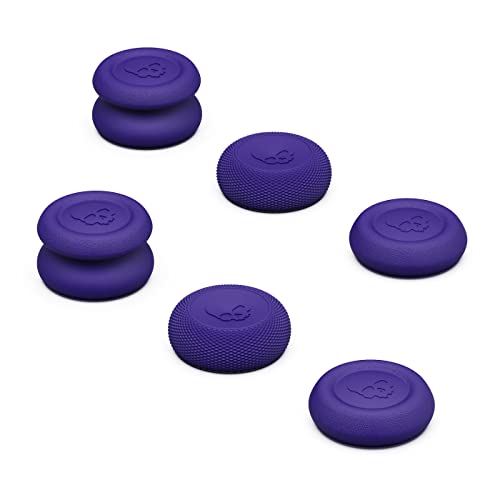 Skull & Co. Skin, CQC and FPS Thumb Grips Joystick Cap Analog Stick Cover for Xbox [XSX/XB1] Controller- Galactic Purple, Set of 6 - color: Galactic Purple, size: Concave-6pcs
