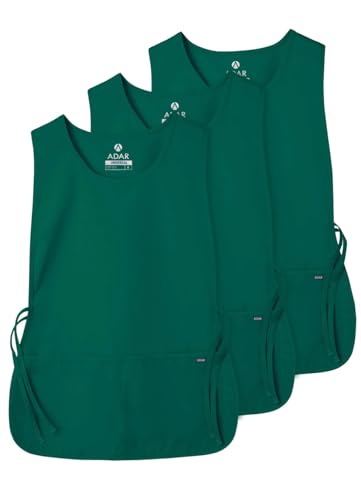 Adar Universal Cobbler Apron 3 Pack - Unisex Cobbler Apron - color: Hunter Green, size: X-Large