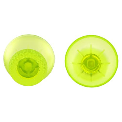 eXtremeRate Clear Lime Green Replacement Thumbsticks for P S 5 Controller, Custom Analog Stick Joystick Compatible with P S 5, for P S 4 All Model Controller - Controller NOT Included - color: Clear Lime Green