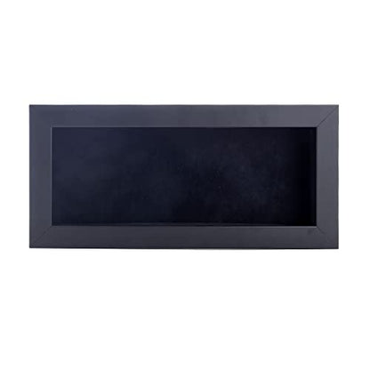 14x22 Shadow Box Frame Black Wood | with a 3/4" Usable Display Depth | Includes a Black Real Suede Texture Acid-Free Backing Board, UV Resistant Acrylic, and Hanging Hardware