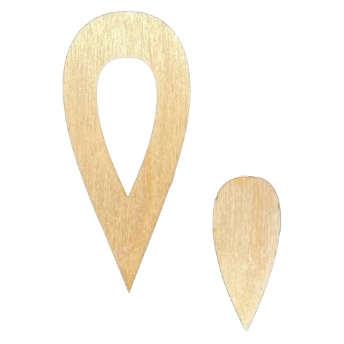 DAFENCHI 28 Pcs Wooden Mandala Painting Stencils, Dot Drawing Tools for Mandala Patterns, Drawing Stencils for Wood & Flat Surfaces, Portable Art Drawing Kit Painting Template (Shape 3) - color: Shape 3