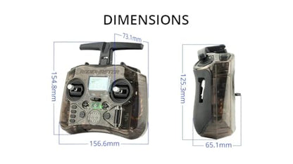 SPARKHOBBY RadioMaster Pocket Remote Control Left 2.4GHz ELRS FCC with Hall Gimbal Transmitter for RC Fixed-Wing Boat Drones (2.4G White Left JR) - style: 2.4G White Left JR