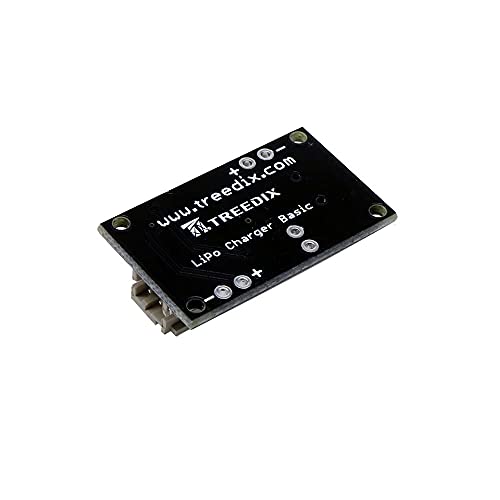Treedix 2pcs Mini USB LiPo Battery Charger Board with Battery Protection JST Socket with LED Indicator Charging Rate Adjustable Automatic Power-Down