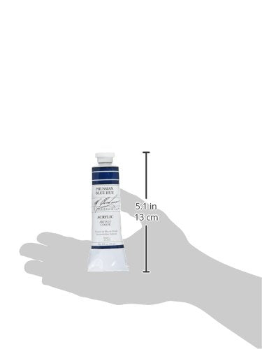 M. Graham 2-Ounce Tube Acrylic Paint, Prussian Blue Hue - color: Prussian Blue Hue, size: 2 Fl Oz (Pack of 1)