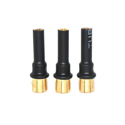 3-Pack 8mm Male to 4mm Female Bullet Adapter Connectors, 33mm RC ESC Motor Plug Reducer, Compact High Current Adapter