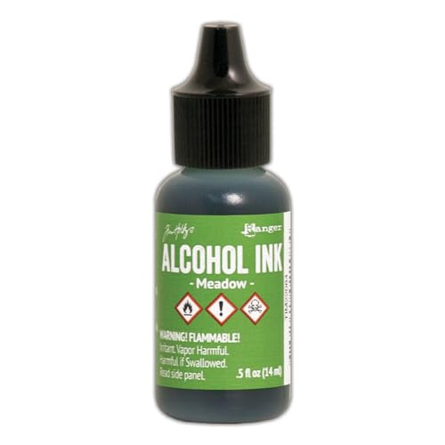 RANGER 1/2 Ounce Adirondack Alcohol Ink Singles, Meadow - color: Meadow