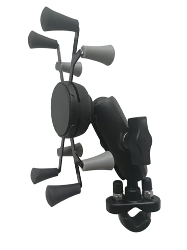 Strg Motorcycle Phone Mount with Aluminum Alloy Arm and U-Bolt Base - size: U-bolt Base