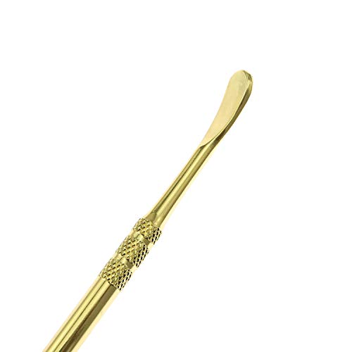 Maxmoral Gold Stainless Steel Spoons Glass Accessories Carving Tools - color: Gold