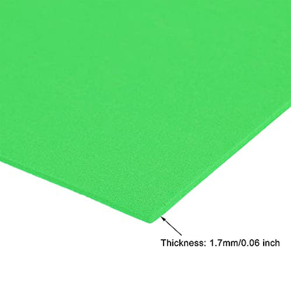 uxcell Light Green EVA Foam Sheets 11 x 8 inch 1.7mm Thickness for Crafts DIY Projects, 12 Pcs - color: light Green