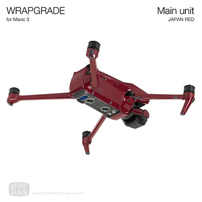 WRAPGRADE Skin Compatible with DJI Mavic 3 Pro (Japan RED) - color: Japan Red / Pro